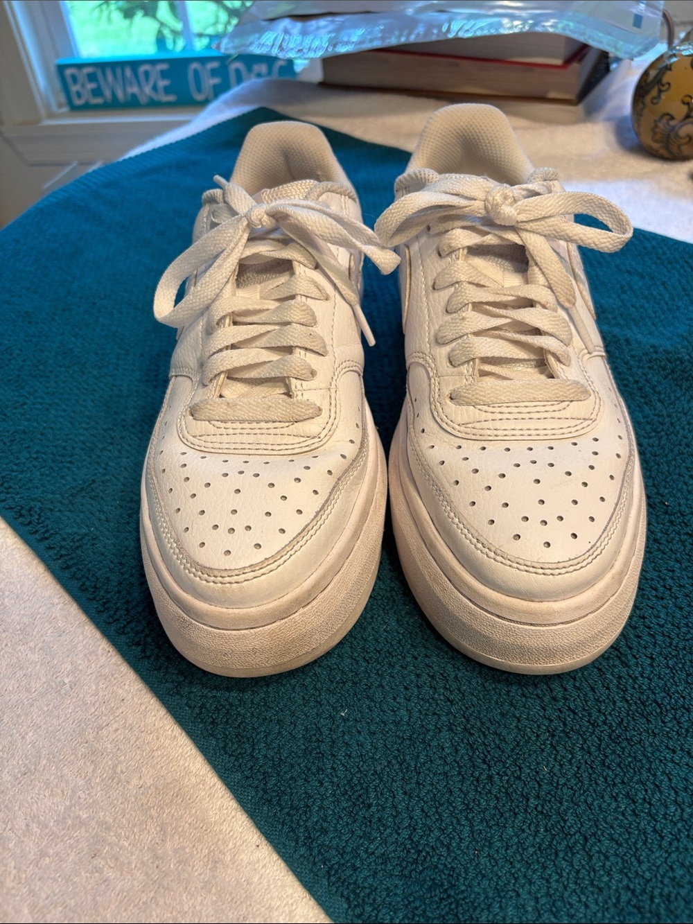 Nike Court Vision Alta Leather Platform- SZ 8